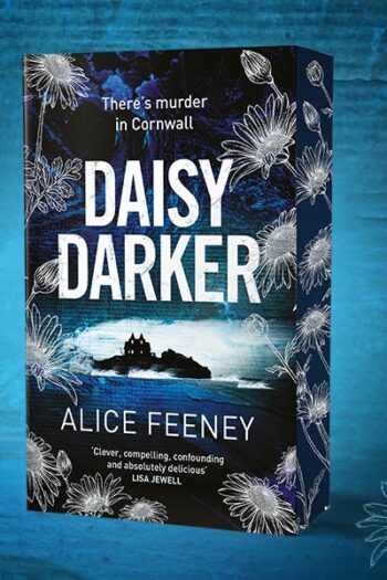 Daisy Darker book cover with sprayed edges